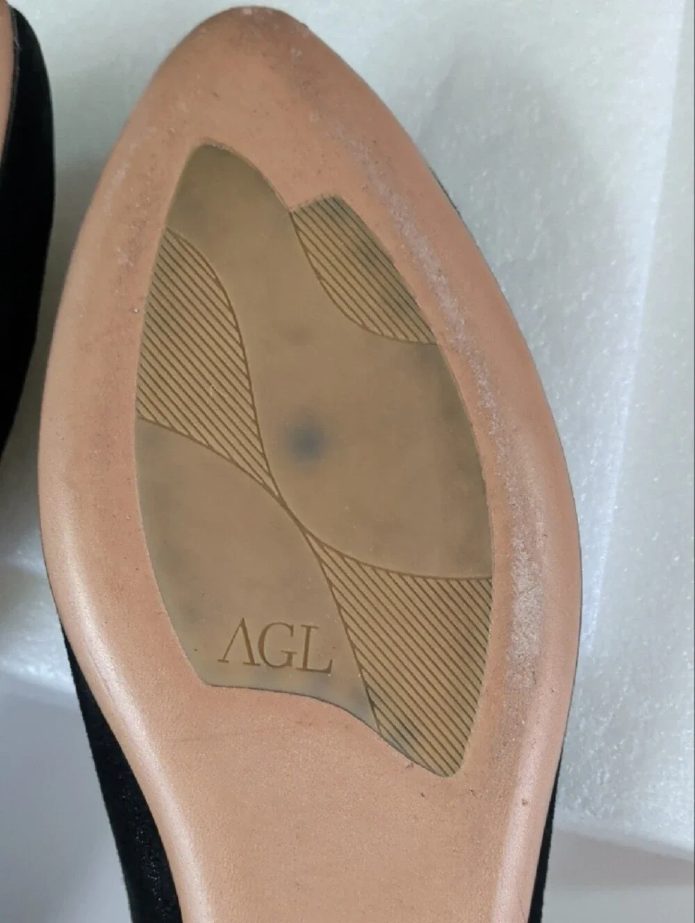 Attilio Giusti Leombruni Black Suede Pointed-Toe Flats